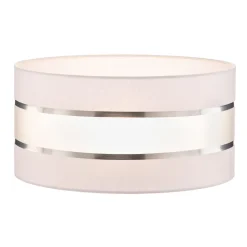 Lampeskærm Helen E27 Ø40/højde 20 cm hvid/sølv