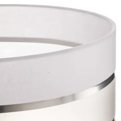 Lampeskærm Helen E27 Ø40/højde 20 cm hvid/sølv