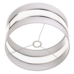 Lampeskærm Helen E27 Ø40/højde 20 cm hvid/sølv