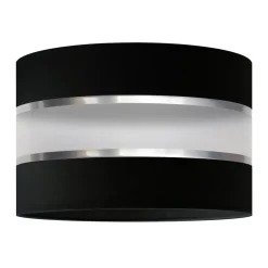 Lampeskærm Helen E27 Ø35/Højde20cm sort/sølv