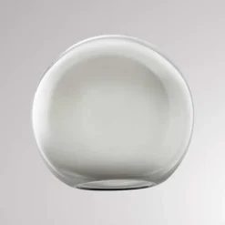 Lampeskærm Loon Ball Mini, Ø 18 cm, røggrå, glas