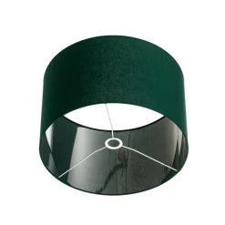Lampeskærm Roller, grøn, Ø 50 cm, højde 30 cm