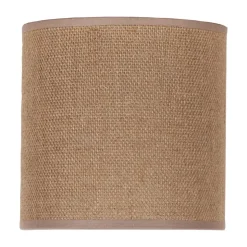 Lampeskærm Roller, lysebrun, Ø 15 cm, højde 15 cm