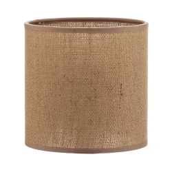 Lampeskærm Roller, lysebrun, Ø 15 cm, højde 15 cm
