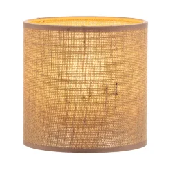 Lampeskærm Roller, lysebrun, Ø 15 cm, højde 15 cm
