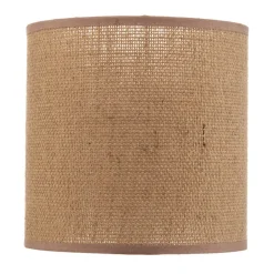 Lampeskærm Roller, lysebrun, Ø 15 cm, højde 15 cm