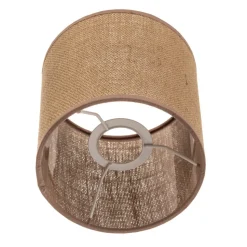Lampeskærm Roller, lysebrun, Ø 15 cm, højde 15 cm