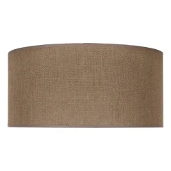 Lampeskærm Roller, lysebrun, Ø 50 cm, højde 24 cm