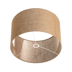 Lampeskærm Roller, lysebrun, Ø 50 cm, højde 30 cm