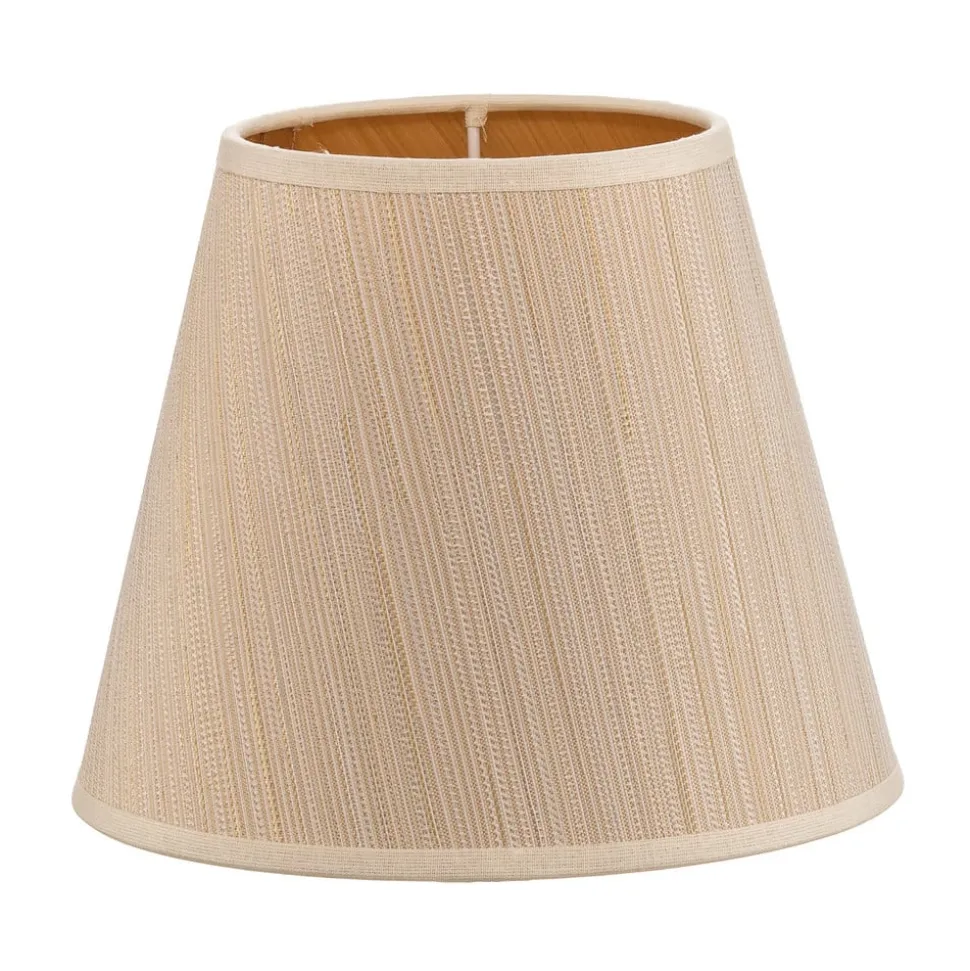 Lampeskærm Sofia Højde 15,5 cm hvid/guldstrip
