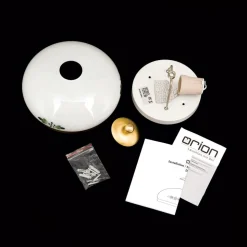 Landhaus loftlampe, messing, opal grøn, Ø 21 cm