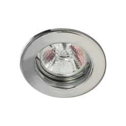 Lavvolt indbygningsspot Tim, fast, krom-mat