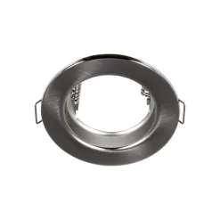 Lavvolt indbygningsspot Tim, fast, krom-mat