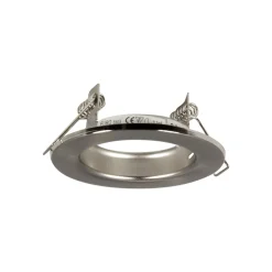 Lavvolt indbygningsspot Tim, fast, krom-mat