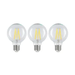 LED E27 8 W G80 2.700 K filament dæmpes klar 3 stk