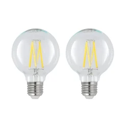 LED E27 8 W G80 2.700 K filament dæmpes klar 2 stk