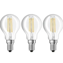 LED filamentpære E14 4 W varmhvid, 3'er sæt