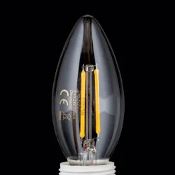 LED glødepære E14 C35 klar 2W 827 180lm dæmpbar