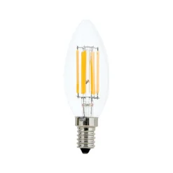 LED glødepære E14 C35 klar 6W 827 720lm dæmpbar