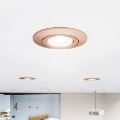 LED indbygningsspot Diled, Ø 8,5 cm, 6 W, Dim-To-Warm, rosé