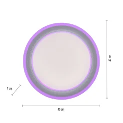 LED loftslampe Sfærisk, CCT, RGB, Ø 40cm