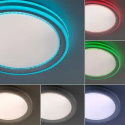 LED loftslampe Sfærisk, CCT, RGB, Ø 48cm