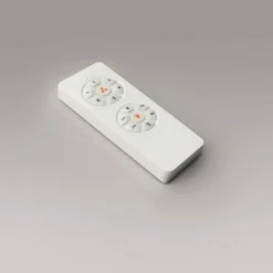 LED loftventilator Siroco Mini, DC, støjsvag, sort/valnød