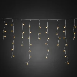 LED lysgardin ice rain amber transp. 5m