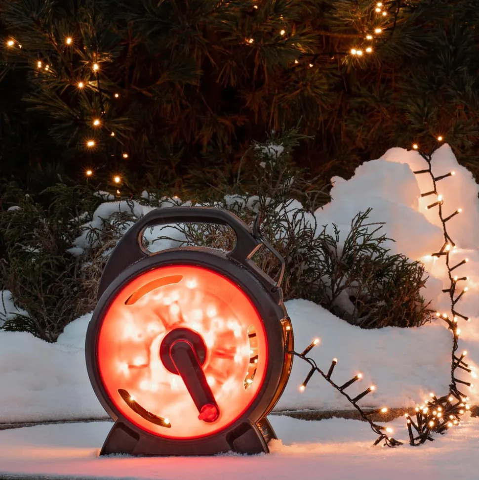 LED lyskæde Compact amber 400 LED'er 8,78 m