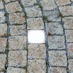 LED nedgravningslampe belægningssten Akiaki, 10 cm, gangbar