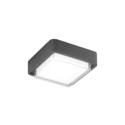 LED udendørs loftlampe Diuk, mørkegrå, metal, IP65