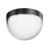 LED udendørs loftlampe Mon, grafit, Ø 18 cm, IP65, 3.000K