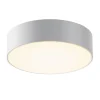 LED udendørs loftlampe Zon, hvid, Ø 22 cm, 3.000 K, metal