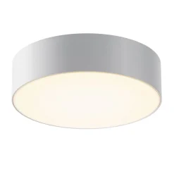 LED udendørs loftlampe Zon, hvid, Ø 22 cm, 3.000 K, metal