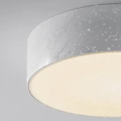 LED udendørs loftlampe Zon, hvid, Ø 22 cm, 3.000 K, metal