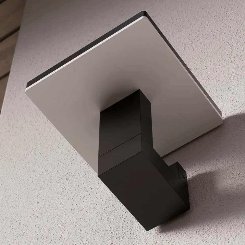 LED udendørs væglampe Olesia, firkantet form