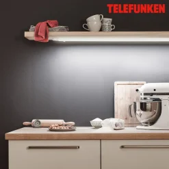 LED underskabslampe Hephaistos, hvid, længde 87 cm