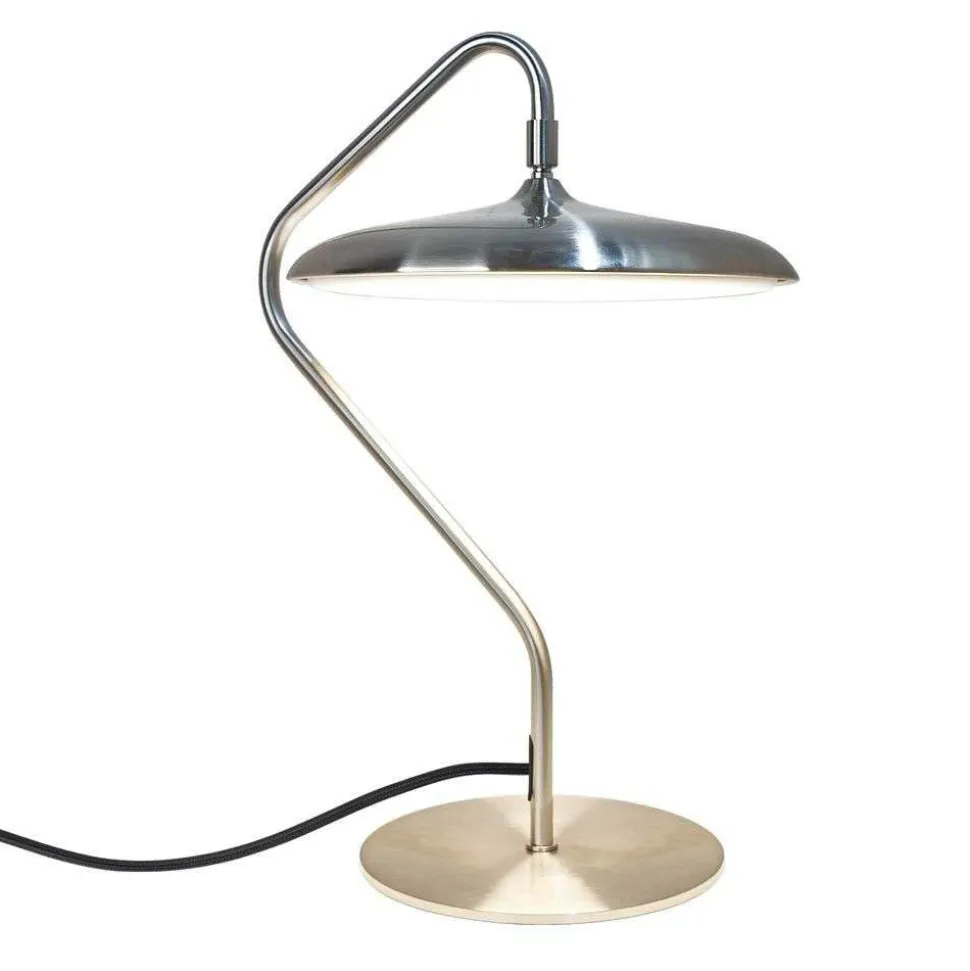 LED-bordlampe Artist, stålfarvet, højde 41 cm, stål