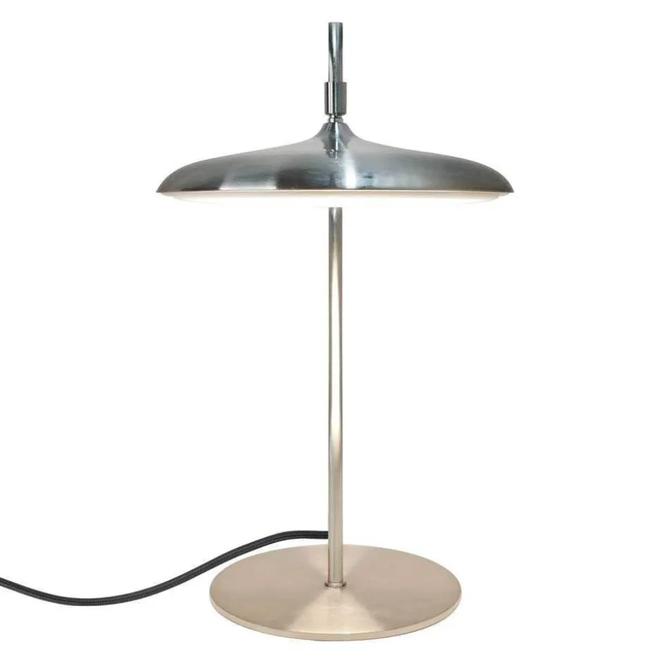 LED-bordlampe Artist, stålfarvet, højde 41 cm, stål
