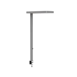 LED-bordlampe MAULjaval, sølv, 120 cm, dæmpbar, klemmefod