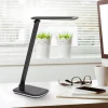 LED-bordlampe MAULjazzy, sort, højde 43 cm, dæmpbar USB-port