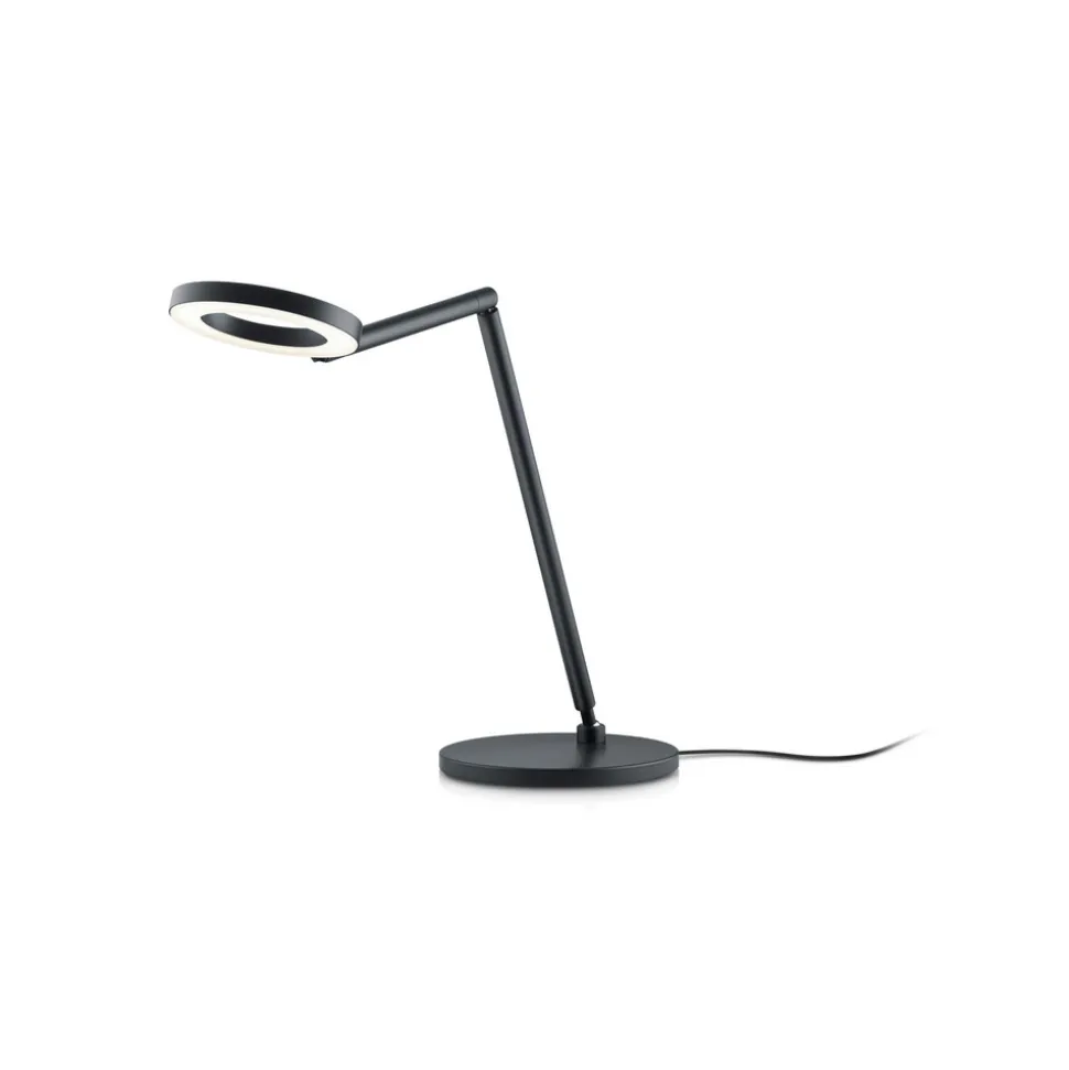 LED-bordlampe Tessa-T, sort, CCT, bevægelseskontrol