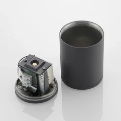 LED-downlight Embla af aluminium IP54, mørkegrå