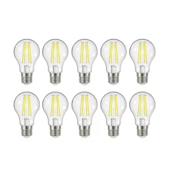 LED-filamentpære E27 3,8 W 830 806 lumen 10 stk