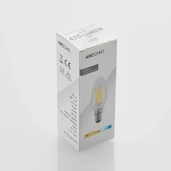 LED-filamentpære E14 4 W 827 kerte, dæmpes, 5 stk