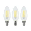 LED-filamentpære E14 4 W 827 3-trins-dæmper, 3 stk