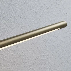 LED-gallerilampe Mailine, patineret messing