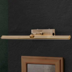 LED-gallerilampe Suren i antik messing, 50 cm