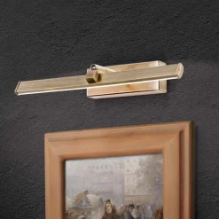 LED-gallerilampe Suren i antik messing, 30 cm