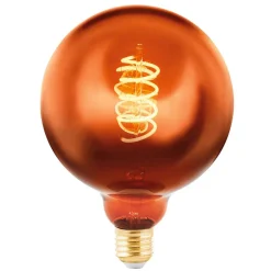LED-globe E27 G125 4 W 2.000 K filament kobber